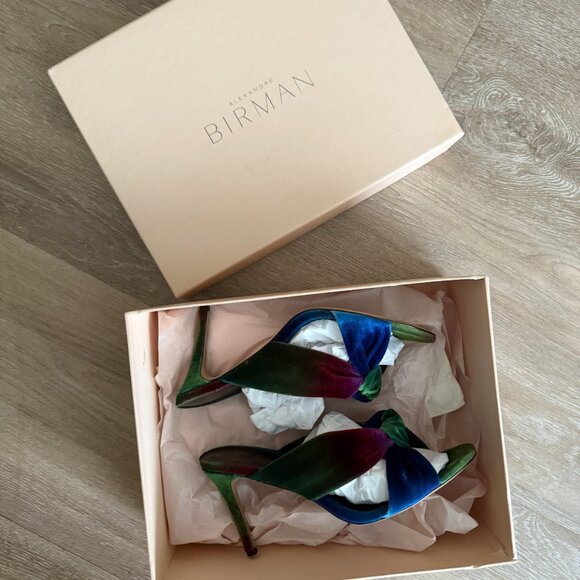 Alexandre Birman Kacey Velvet Sandal 85 – Size IT 39.5 - Picture 6 of 10